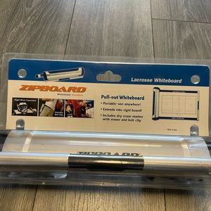 Zipboard Lacrosse Pull Out Whiteboard New Coaching With Belt Clip